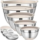 Umite Chef 8-Piece Mixing Bowl Set with Airtight Lids for $31.98