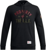 Under Armour Men’s Project Rock Red One E.l.f. Hoodie for $12