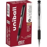 Uni-Ball 207 Retractable Gel Ink Pens (12-Count, 0.5mm) for $10.98