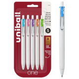 Uni-ball One Retractable Gel Pens 5-Pack for $3.62