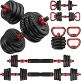 Adjustable 5-in-1 Dumbbells Set by UNNMIIY for $79.99