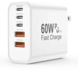 UOYSSIMI 60W 5-in-1 USB C PD 3.0 Fast Charger Block for $7.98