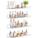Upsimples 15″ Floating Acrylic Shelves (4-Pack) for $9.99