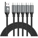 6FT USB-C Fast Charger Cord 5-Pack for $6.99