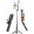 Uskeyvision SPT-02 49-Inch Selfie Stick & Tripod with Remote and Light for $19.99