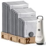12-Pack Vacuum Seal Bags for Clothing Travel – Now $19.99