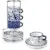 Vancasso Vintage Blue 2.5oz Espresso Cups Set of 4 for $14.99