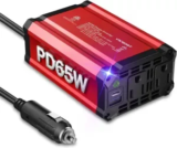 Vansoet 300W Car Power Inverter with PD 65W USB-C for $21