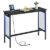 VASAGLE 47.2-Inch Bar Table with Power Outlets and LED Lights for $40.98