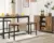 2-Pack VASAGLE Industrial Dining Benches with Steel Frame for $55