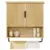 VASAGLE MAXE Wall-Mount Bathroom Cabinet in Oak Beige for $43