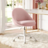 VASAGLE Adjustable Vanity Chair with Lumbar Support for $67.99