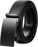 VATAN Ratchet Men’s Leather Belt with Adjustable Buckle for $7.19