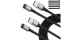 2-Pack Veeloon 4ft Right-Angle USB Charger Cables for Garmin Watches – $3.49