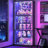 VersionTECH 71” 6-Tier Display Cabinet with Glass Doors and RGB Lights for $167.99