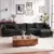 Vesgantti 143″ L-Shaped Modular Sectional Couch with Ottoman for $370