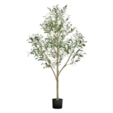 VEVOR 5′ Artificial Olive Tree with Black Pot for $30