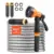 VEVOR 50-Foot Metal Garden Hose with 10-Function Sprayer – $19