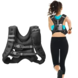 VEVOR 20lb Weighted Workout Vest with Reflective Stripe – $24