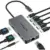 Vicfluxion 9-in-1 USB-C Docking Station Hub with 100W PD & Dual 4K HDMI – $16.49