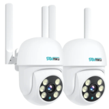 2-Pack 2K 3MP WiFi Security Cameras for $31.99 – 37% Off