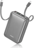 VINKO 22.5W 20000mAh Portable Charger with Built-in Cable for $14