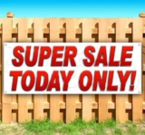 Vinyl Banner Flag Sign – New, 20% Off, Now $118.19