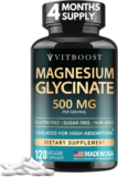 Vitboost 500mg Sleep Support Magnesium Glycinate Capsules (120-Count) for $6.96