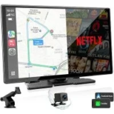 Volam 9″ 4K Wireless CarPlay/Android Auto Car Stereo w/ 1080p Backup Camera – $77.99 ($52 Off)