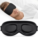 Vynix 100% Blackout 3D Soft Sleeping Mask – Black $4.19