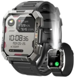 Military Smart Watch for Men – W60 Black, Now $28.76