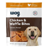 Wag Chicken & Waffle Bites Dog Treats 24-Oz for $7.74
