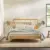 Walker Edison Mid-Century Modern Slatted Solid Wood Queen Bedframe for $99.99