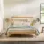 Walker Edison Mid-Century Modern Slatted Solid Wood Queen Bedframe for $99.99