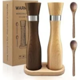 Warmkey Wooden Salt and Pepper Grinder Set for $9.99 with Free Shipping