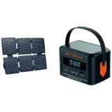Portable 100W Power Station and Solar Panel Bundle for $34.99