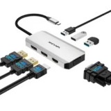 Wavlink 7-in-1 USB-C Laptop Docking Station with Quad Monitor Support for $34.99