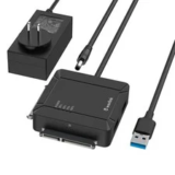 Wavlink USB 3.0 Dual Bay SATA Hard Drive Adapter for 2.5″/3.5″ SSD/HDD – $15.99
