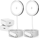 Waylite 2-Pack 15W Qi Magnetic Wireless Charging Pads for $12.99