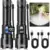 2-Pack Wdtpro LED USB-C Rechargeable Tactical Flashlights with Zoom – $10