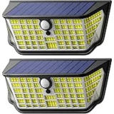 WdtPro 2-Pack Motion Sensor Waterproof Solar Lights for $14.99