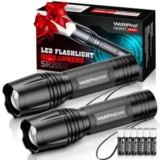 WdtPro SR2000 Pro LED Flashlight 2-Pack with 6 AAA Batteries for $4.49