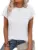 WEESO Cap Sleeve Crew Neck Pleated Top for $5.99