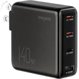 Wegear 140W GaN 4-Port USB Charger with Foldable Plug – $23.99