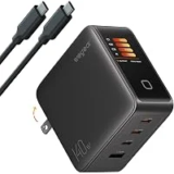 Wegear 140W GaN 4-Port USB-C Smart Display Wall Charger – $32.99