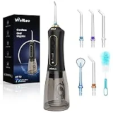 Wellleo P12 Cordless Water Flosser with 5 Tips for $8.99