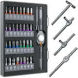 Wesdut 32-in-1 T-Handle Magnetic Ratchet Screwdriver Set for $13