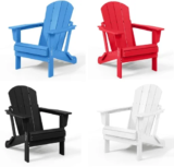 Outdoor Folding Adirondack Deck Chair for $79.99