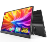 WGK 15.6″ 1080p USB-C Portable Monitor with Kickstand – $40