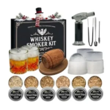 Whiskey Smoker Kit with Torch and 6 Flavors of Wood Chips for $40